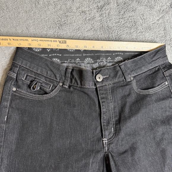 Riders by Lee Women's Jeans Black 16 Comfort No Gap Waistband Bootcut Denim - Picture 6 of 9